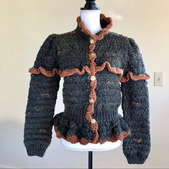 handmade wool cardigan